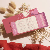 Boarding Pass To Love Plane Ticket Valentine's Day Feestdagenkaart