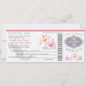 Boarding Pass to Mexico Kaart (Voorkant)