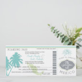 Boarding Pass to Mexico Kaart (Staand voorkant)