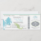 Boarding Pass to Mexico Kaart (Voorkant)