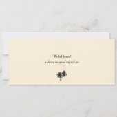Boarding Pass to Mexico Wedding Invitation Kaart (Achterkant)