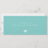 Boarding Pass to Thailand Wedding Invitation Kaart (Achterkant)