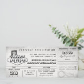 boarding pass trouwkaarten LAS VEGAS Kaart (Staand voorkant)