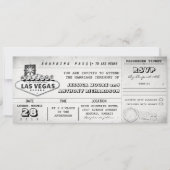 boarding pass trouwkaarten LAS VEGAS Kaart (Voorkant)