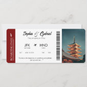 Boarding Pass Verjaardag Vlucht Gift Voucher Foto Kaart (Voorkant)