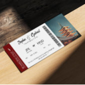 Boarding Pass Verjaardag Vlucht Gift Voucher Foto Kaart