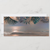 Boarding Pass Verjaardagskaartje | Zonsondergang v Kaart (Achterkant)