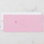 Boarding Pass Verrassingsvliegticket bruiloft Kaart (Achterkant)