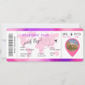 Boarding Pass Verrassingsvliegticket Meisjes Reis Kaart (Voorkant)