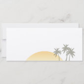 boarding Pass Wedding on ecru Uitnodiging (Achterkant)