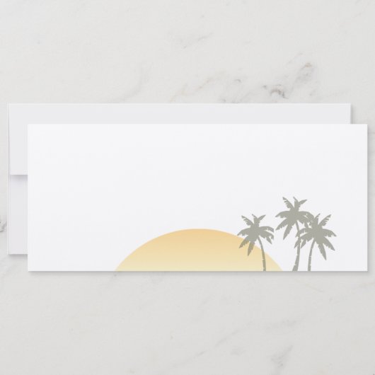 boarding Pass Wedding on ecru Uitnodiging (Achterkant)