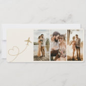 Boarding Pass Wedding Plane Ticket (Achterkant)