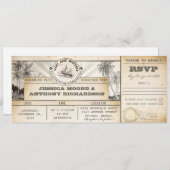 Boarding Pass Wedding Tickets - Uitnodigingen (Voorkant / Achterkant)