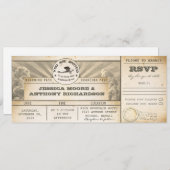 Boarding Pass Wedding vliegtickets - Uitnodigingen (Voorkant / Achterkant)