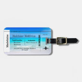 Boarding Pass Zee Ocean Scene Bagagelabel (Voorkant horizontaal)