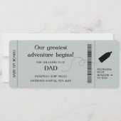 Boarding Pass Zwangerschap Aankondiging voor man (Voorkant)