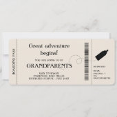 Boarding Pass Zwangerschapsaankondiging voor ouder Aankondiging (Voorkant)