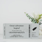 Boarding Pass Zwangerschapsaankondiging voor ouder Aankondiging (Staand voorkant)