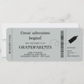 Boarding Pass Zwangerschapsaankondiging voor ouder Aankondiging (Voorkant)