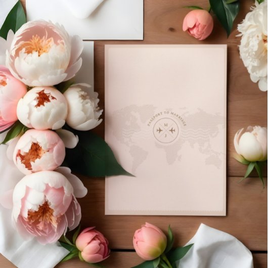 Boarding Passport Ticket Bestemming Bruiloft Kaart