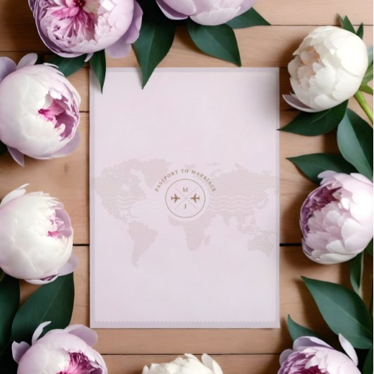 Boarding Passport Ticket Bestemming Bruiloft Kaart