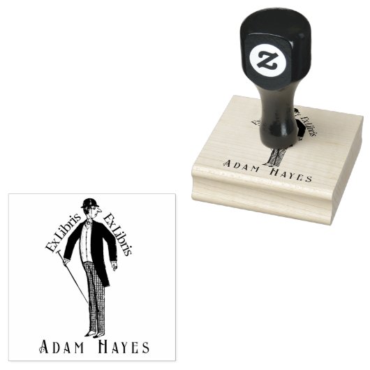 Boarding School Leraar Karakter Line Art Rubberstempel (Gestempeld)