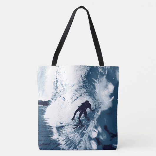 Boarding Trybe Tube, Hawaïaanse Surfer Beach Bag Tote Bag (Voorkant)