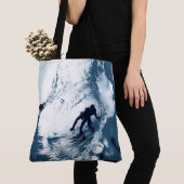 Boarding Trybe Tube, Hawaïaanse Surfer Beach Bag Tote Bag (Dichtbij)