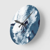 Boarding Trybe Tube, Hawaiian Surf Graphic Ronde Klok (Hoek)