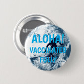 Boarding Trybe Tube, Hawaiian Surfer gevaccineerd Ronde Button 5,7 Cm (Voorkant /achterkant)