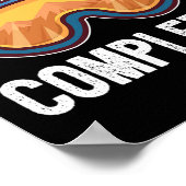 Boarding voltooid snowboard poster (Hoek)