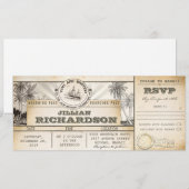 Boardingpass 40e verjaardag tickets - Uitnodiginge Kaart (Voorkant / Achterkant)