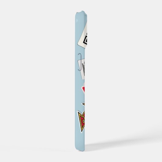 boardingpass van Lissabon iPhone 15 Case (Rechterkant)