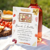 Boards and Bottles Charcuterie Baby Shower Kaart