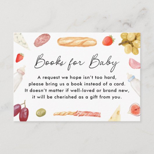 Boards and Bottles Charcuterie Books for Baby Informatiekaartje (Voorkant)