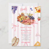 Boards & Bows Charcuterie Vrijgezellenfeest Kaart (Voorkant)