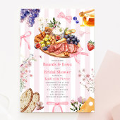 Boards & Bows Floral Charcuterie Vrijgezellenfeest Kaart