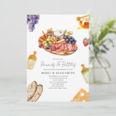 Boards & Flessen Charcuterie Neutraal Baby shower Kaart (Staand voorkant)