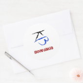 BoardsKis - Embleem Sticker (wit) (Envelop)