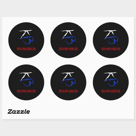 BoardsKis - Embleem Sticker (zwart) (Vel)