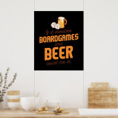 Boardspellen en Beer Poster (Keuken)