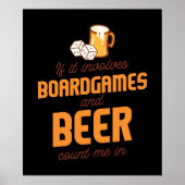 Boardspellen en Beer Poster (Voorkant)