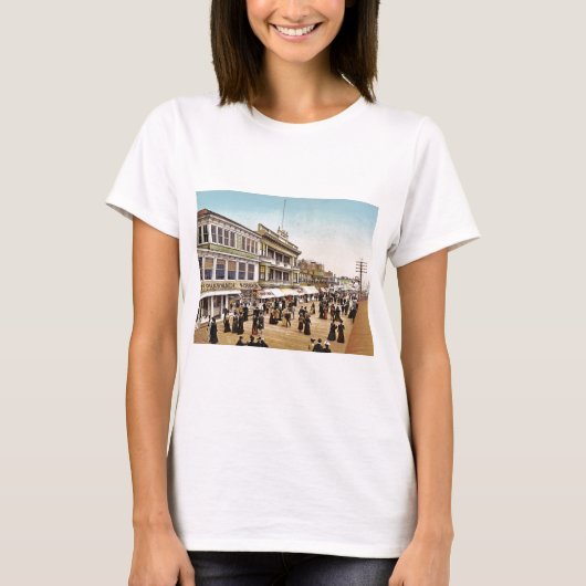 Boardwalk at Atlantic City 1900 T-shirt (Voorkant)