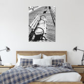 'Boardwalk Banken' Canvasprint met lijst Canvas Afdruk (Insitu (Slaapkamer))