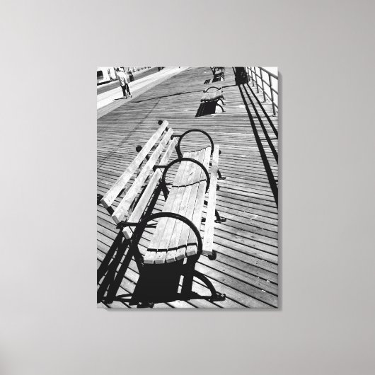 'Boardwalk Banken' Canvasprint met lijst Canvas Afdruk (Voorkant)