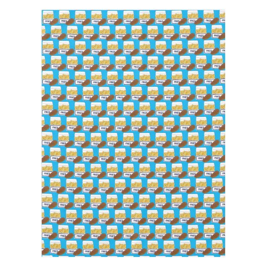 Boardwalk Beach French Fries Chips Fried Potato Tafelkleed (Voorkant)