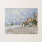 Boardwalk Beach in Trouville Monet Fine Art Legpuzzel (Horizontaal)