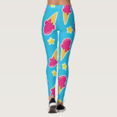 Boardwalk Bliss: Ice Cream & Stars Leggings (Achterkant)