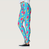 Boardwalk Bliss: Ijsjes & Sterren Leggings (Links)