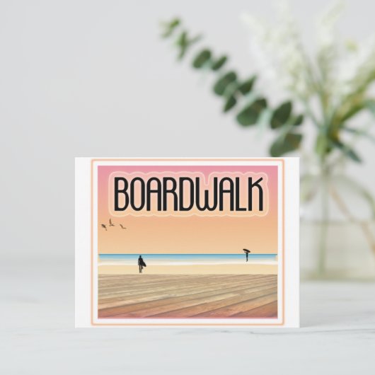 Boardwalk Briefkaart (Staand voorkant)
